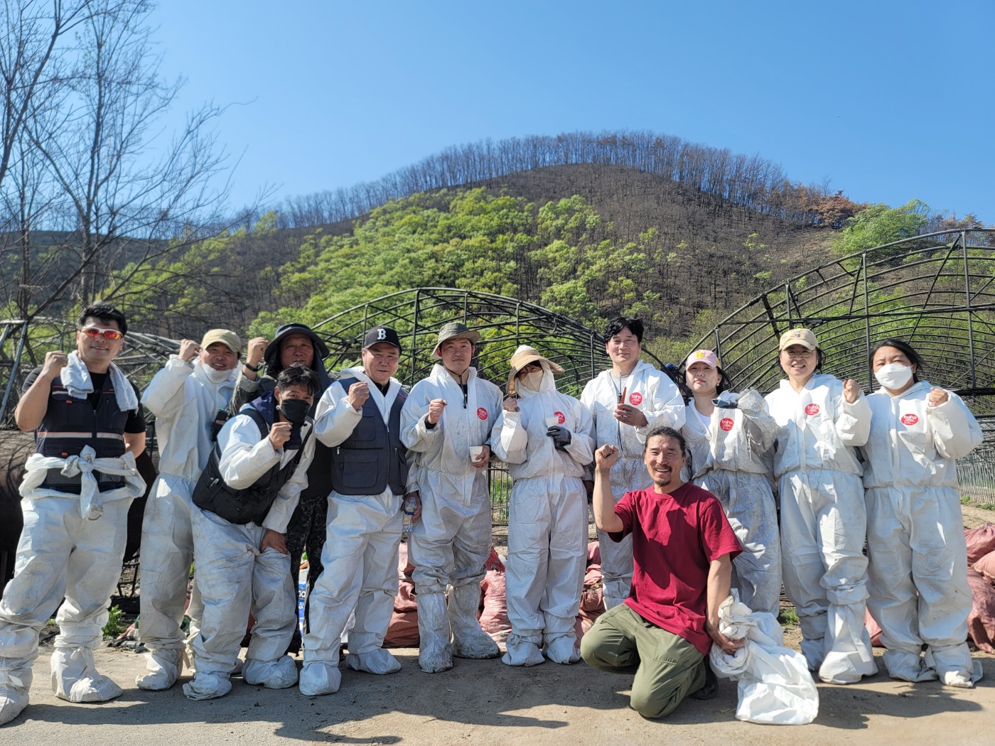 부천시 산하기관 합동 산불피해복구 지원활동 참여